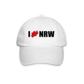 I love NRW North Rhine-Westphalia - Baseball Cap - white/white - Front