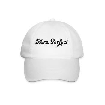 Mrs. perfect - Baseballkappe - Weiß/Weiß - Vorne