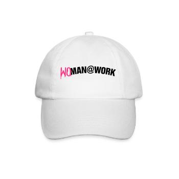 Woman at work - Baseballkappe - Weiß/Weiß - Vorne