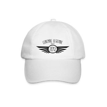 Lebende Legende 2012 - Baseballkappe - Weiß/Weiß - Vorne
