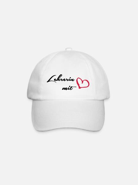Lehrerin - Baseballkappe - Weiß/Weiß
