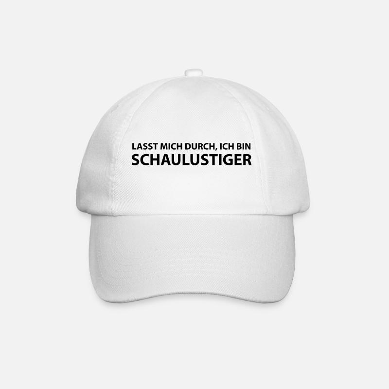 schaulustiger - Baseballkappe - Weiß/Weiß