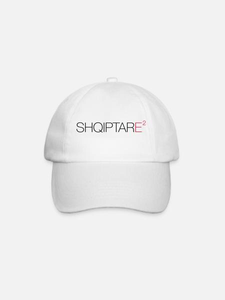 SHQIPTARE - Baseball Cap - white/white