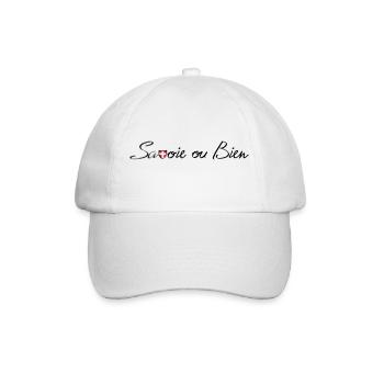 savoie ou bien - Casquette classique - blanc/blanc - Devant