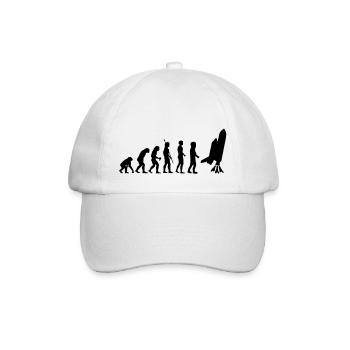 evolution_astronaut_g1 - Baseballkappe - Weiß/Weiß - Vorne
