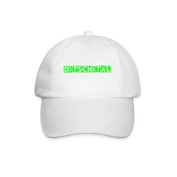 Ditschitäl! TShirts für Nerds & Digitalisierung - Baseballkappe - Weiß/Weiß - Vorne