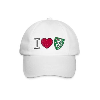 I love Steiermark Wappen Steirisch Geschenk - Baseballkappe - Weiß/Weiß - Vorne