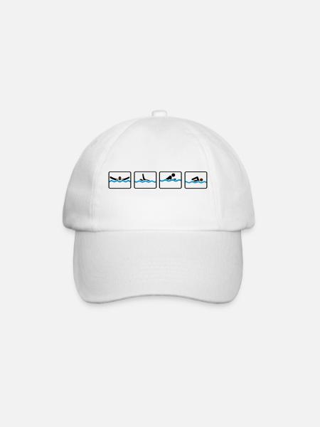 nager - Casquette classique - blanc/blanc
