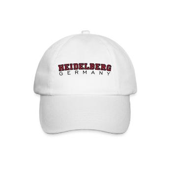 Heidelberg Germany Red/Black - Baseball Cap - white/white - Front