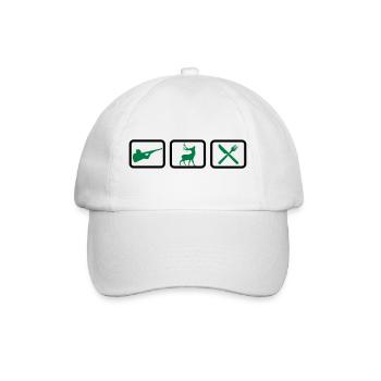 jagd - Baseballkappe - Weiß/Weiß - Vorne