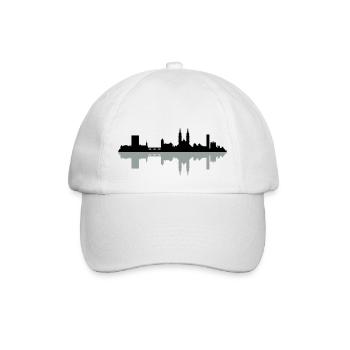 Skyline Basel - Baseballkappe - Weiß/Weiß - Vorne
