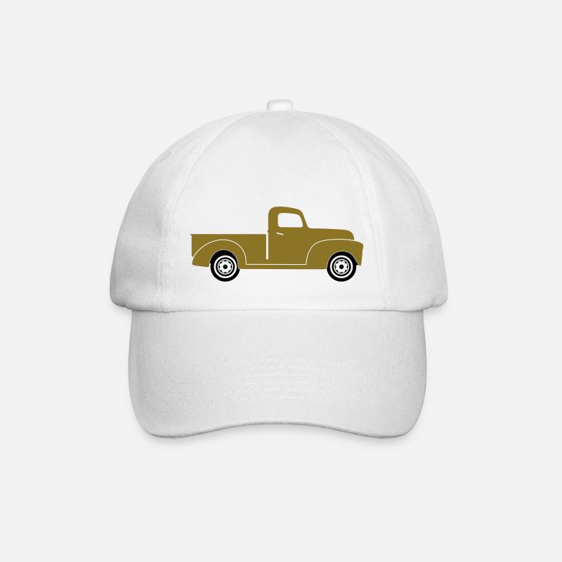 Pick-up Truck - Baseballkappe - Weiß/Weiß