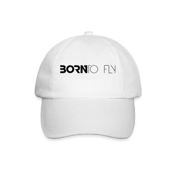 Born to Fly Heli Design - Baseball Cap - white/white - Front
