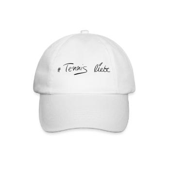 #Tennis love - Baseball Cap - white/white - Front