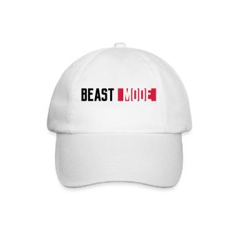 logo monster mode on switch beast button switch - Baseball Cap - white/white - Front