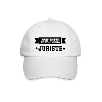 Juge / Juriste / Justice / Droit / Tribunal - Casquette classique - blanc/blanc - Devant