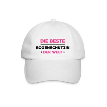 Bogenschießen Bogenschütze Bogenschiessen Bogen - Baseballkappe - Weiß/Weiß - Vorne