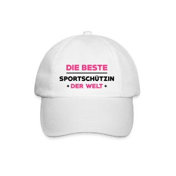 Sportschießen Schützen Sportschütze Sportschützin - Baseballkappe - Weiß/Weiß - Vorne