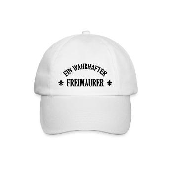 Freimaurer Freimaurerin Freimaurerei Freiheit - Baseballkappe - Weiß/Weiß - Vorne