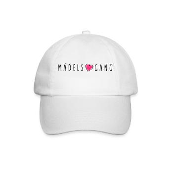 maedels herz gang - Baseballkappe - Weiß/Weiß - Vorne
