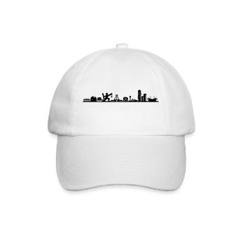 Skyline - Bochum Zeche - Baseballkappe - Weiß/Weiß - Vorne