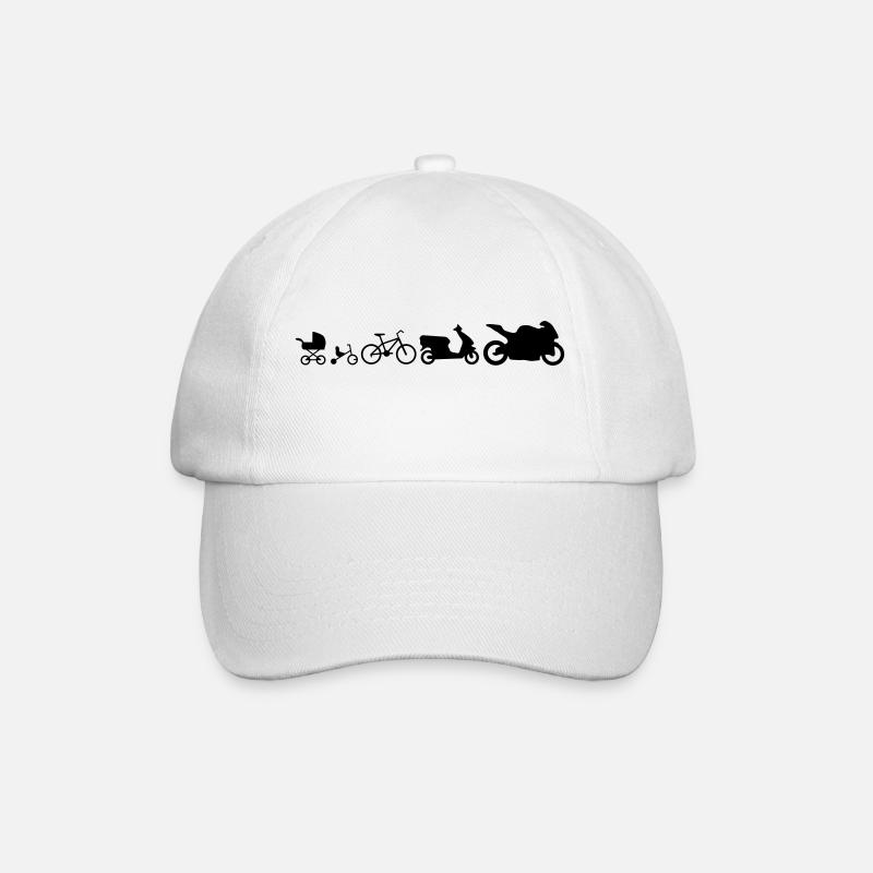 évolution de la moto em582 - Casquette classique - blanc/blanc