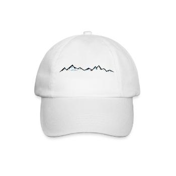 MONTAGNES Paysage Silhouette Panorama - Casquette classique - blanc/blanc - Devant