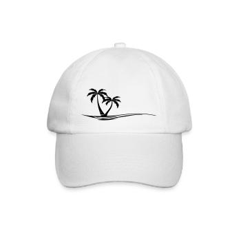 PALMEN STRAND Waves Summer Vacation - Baseball Cap - white/white - Front