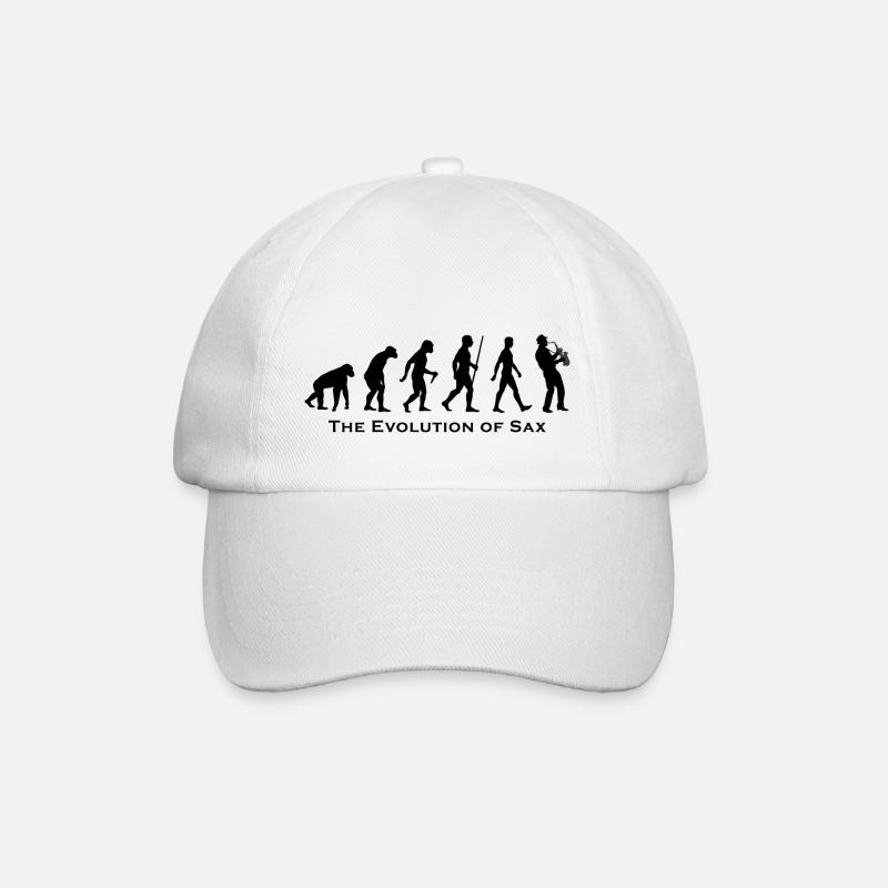 L'évolution du sax - Casquette classique - blanc/blanc