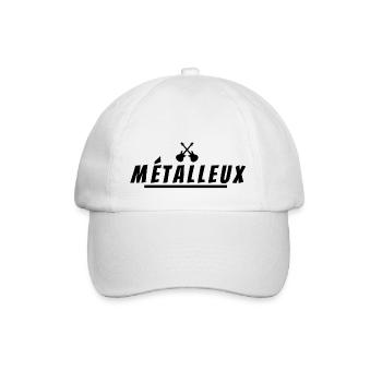 métalleux. t-shirt métalleux - Casquette classique - blanc/blanc - Devant