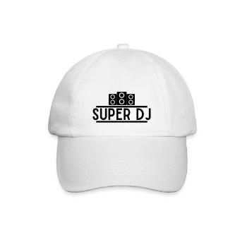 Super dj. Cadeau pour DJ - Casquette classique - blanc/blanc - Devant