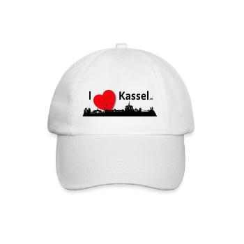 i love kassel - Baseballkappe - Weiß/Weiß - Vorne