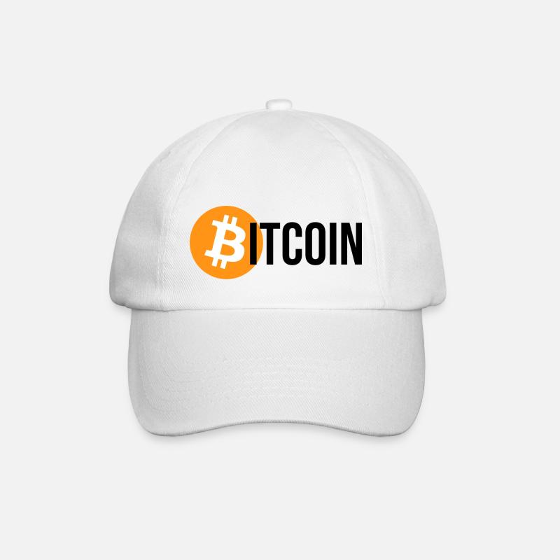 bitcoin - Baseball Cap - white/white