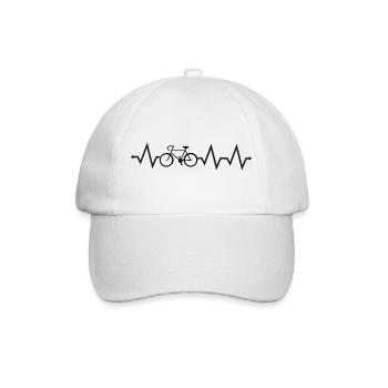 Bicycle is my life - Baseball Cap - white/white - Front