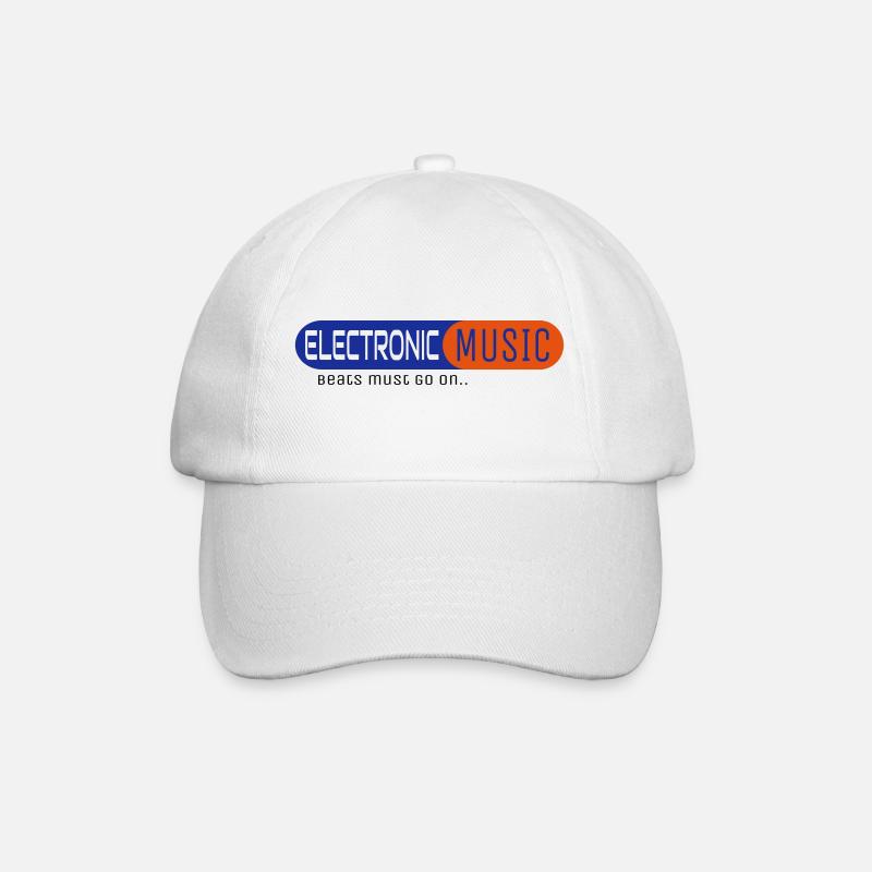 Electronic Music - Baseballkappe - Weiß/Weiß