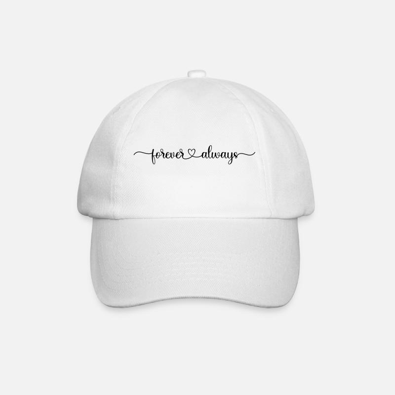 (forever_and_always) - Baseballkappe - Weiß/Weiß