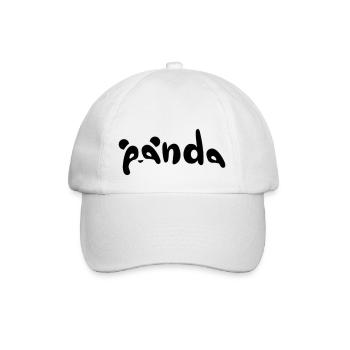 Pandabär - Baseballkappe - Weiß/Weiß - Vorne