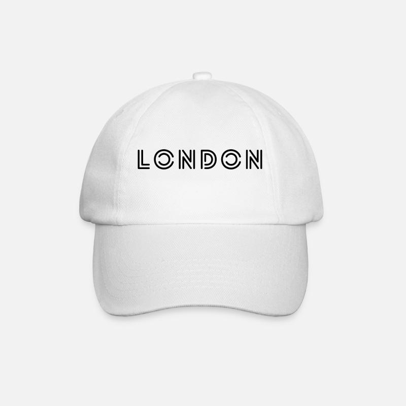 London - Baseball Cap - white/white