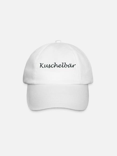 Kuschelbär - Baseballkappe - Weiß/Weiß
