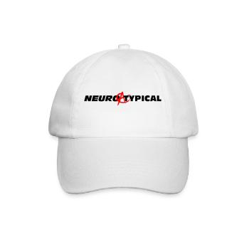 Neuroatypisch: zerebrale Anarchie - Baseballkappe - Weiß/Weiß - Vorne