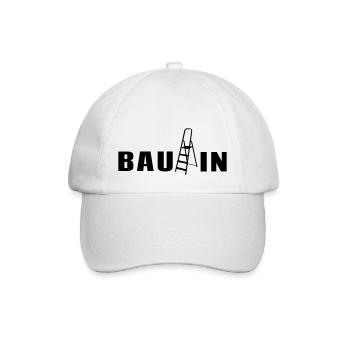 Bauleiterin Baustelle Bauherrin Geschenk - Baseballkappe - Weiß/Weiß - Vorne