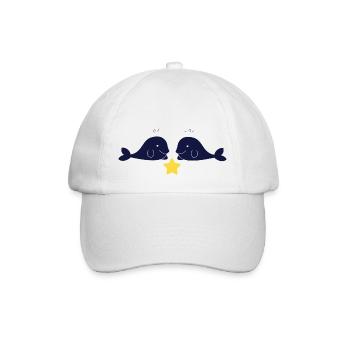 2 baleines - Casquette classique - blanc/blanc - Devant