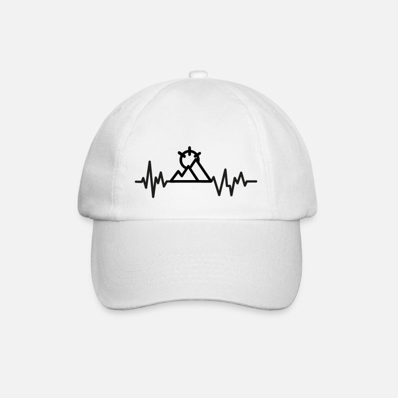 Montagnes Coeurs Montagne - Casquette classique - blanc/blanc