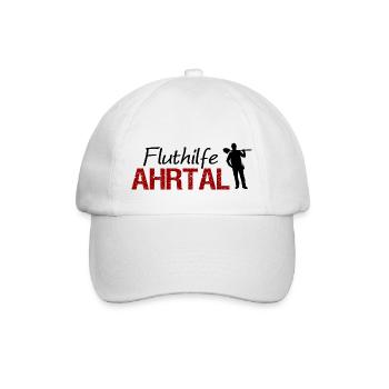 Fluthilfe Ahrtal Flut Helfer Hochwasser Eimerkette - Baseballkappe - Weiß/Weiß - Vorne