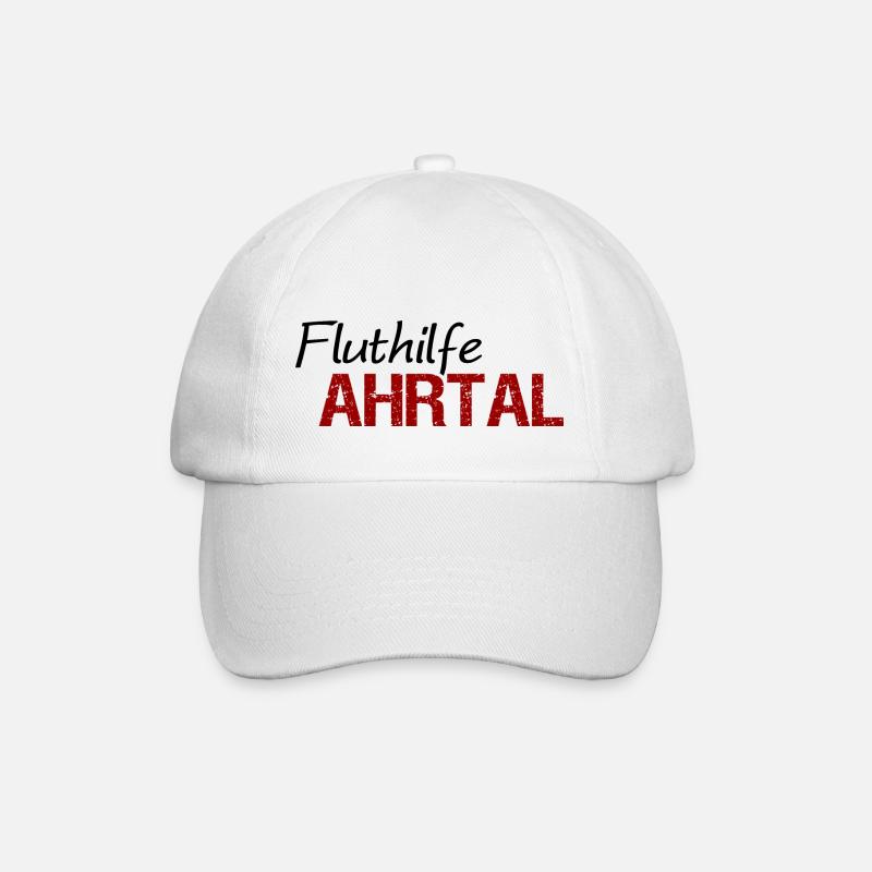 Fluthilfe Ahrtal Flut Helfer Hochwasser Eimerkette - Baseballkappe - Weiß/Weiß