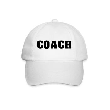 coach coaching - Baseballkappe - Weiß/Weiß - Vorne