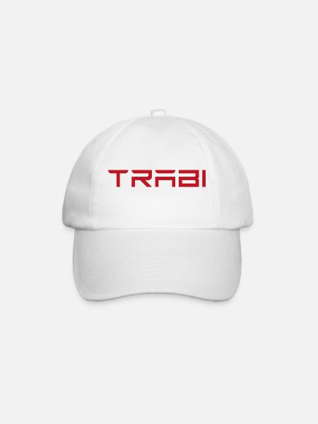 TRABI - lustig - Nostalgie - Baseballkappe - Weiß/Weiß