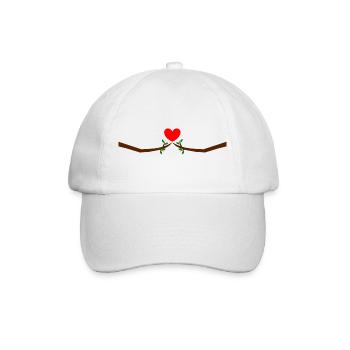 Saint-Valentin, Saint-Valentin, Saint-Valentin - Casquette classique - blanc/blanc - Devant