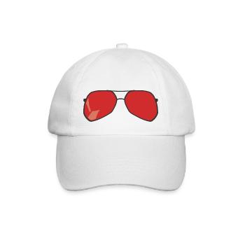 lunette de soleil - Casquette classique - blanc/blanc - Devant