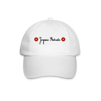 RETRAITE. BONNE RETRAITE. JOYEUSE RETRAITE - Casquette classique - blanc/blanc - Devant